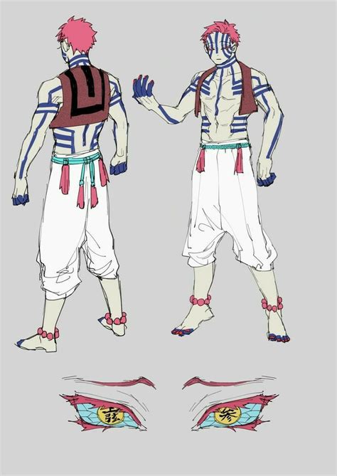 akaza full body front and back